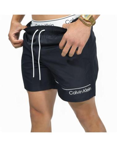 CALVIN KLEIN BANADOR CON CINTURILLA DOBLE NEGRO