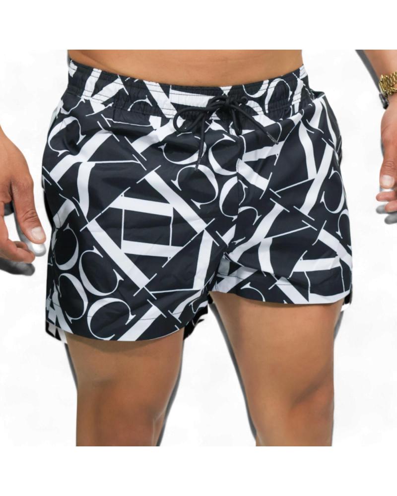 CALVIN KLEIN BANADOR CORTO CK MONOGRAM NEGRO