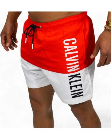 CALVIN KLEIN BANADOR DRAWSTRING BLOCK ROJO
