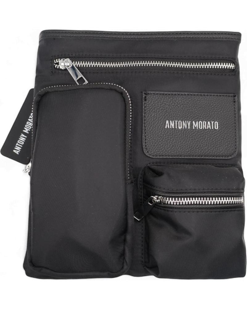 ANTONY MORATO BANDOLERA PIEL SINTETICA Y NYLON LEATHER NEGRO