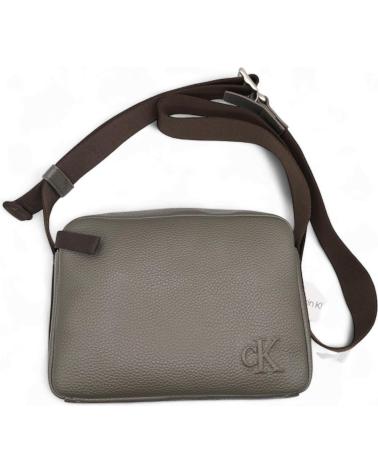 CALVIN KLEIN BANDOLERA JEANS LOGO JAQUARD CAQUI