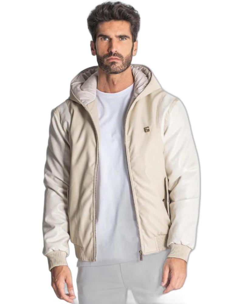 GIANNI KAVANAGH BOMBER CON CAPUCHA TEXAS BEIGE
