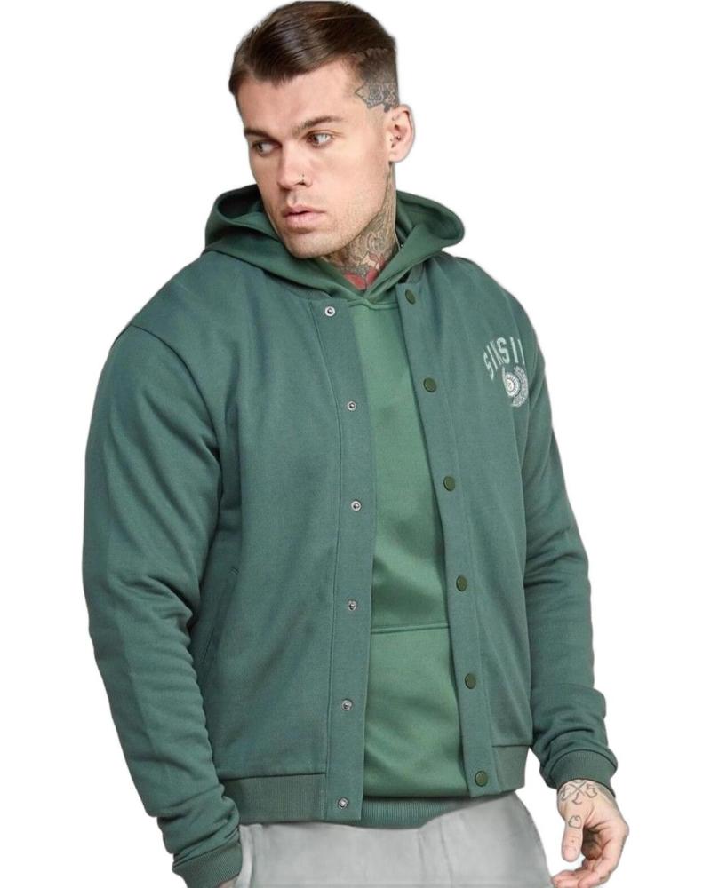SIKSILK BOMBER BEISBOL VARSITY VERDE