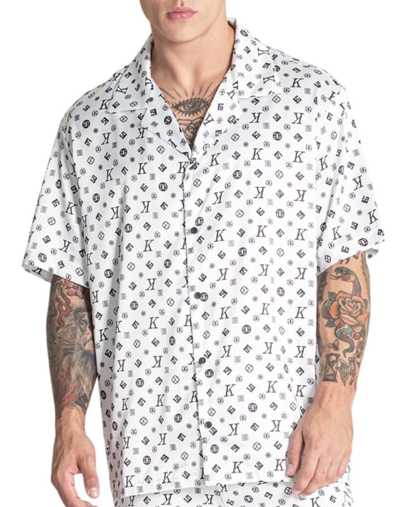 GIANNI KAVANAGH CAMISA DE SATEN BLANCA GIANNI KAVANAGH CAMISA DE SATEN BLANCA
