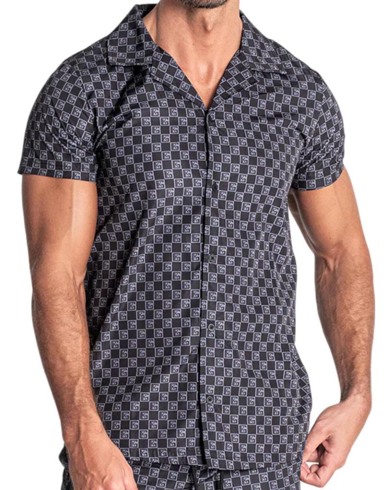 GIANNI KAVANAGH CAMISA HAWAIANA CLONE NEGRO GIANNI KAVANAGH CAMISA HAWAIANA CLONE NEGRO