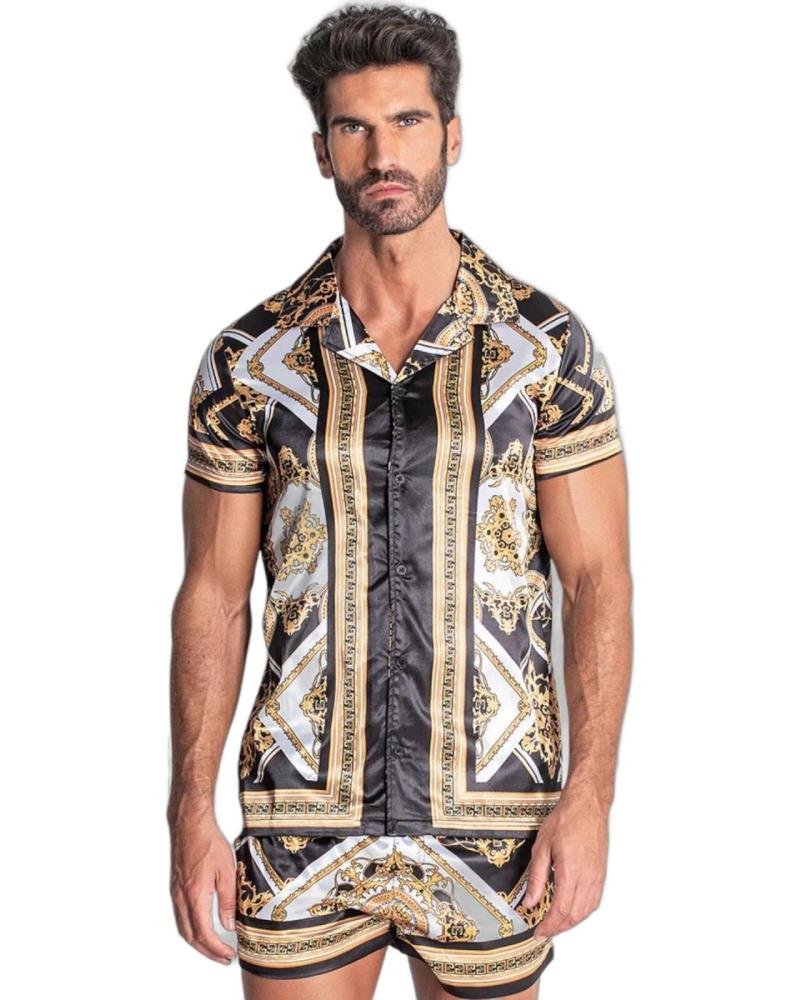 GIANNI KAVANAGH CAMISA HAWAIANA EDGY NEGRO GIANNI KAVANAGH CAMISA HAWAIANA EDGY NEGRO