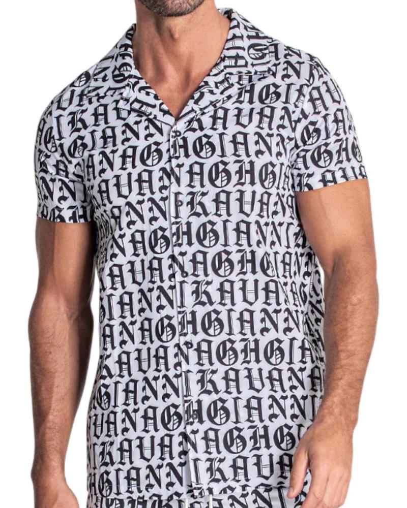 GIANNI KAVANAGH CAMISA HAWAIANA MESSAGE BLANCO GIANNI KAVANAGH CAMISA HAWAIANA MESSAGE BLANCO