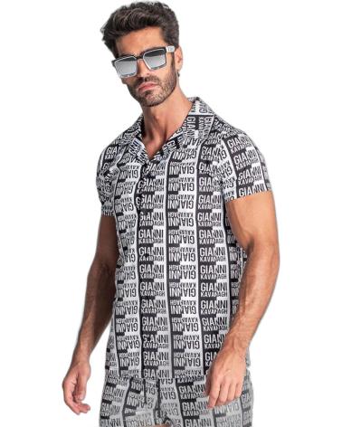 GIANNI KAVANAGH CAMISA HAWAIANA MULTIPLY NEGRO
