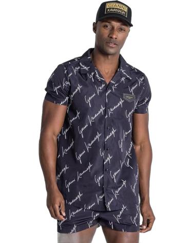 GIANNI KAVANAGH CAMISA SIGNATURE HAWAIANA NEGRO