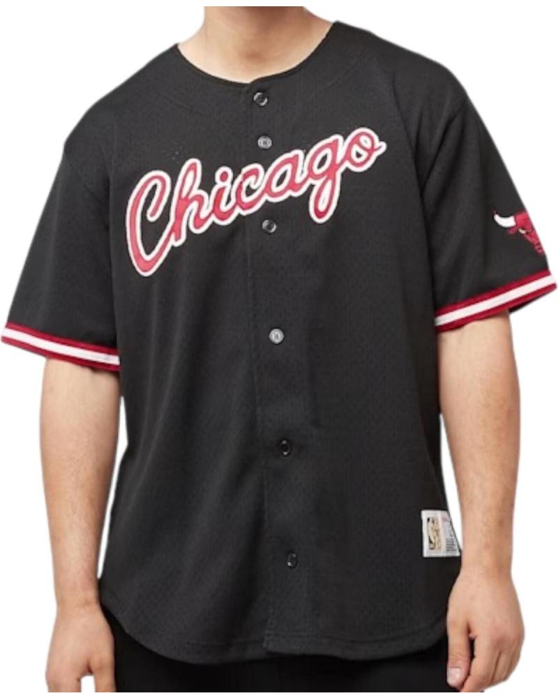 MITCHELL NESS CAMISA MICHELLE NESS NBA CHICAGO BULLS NEVER OUT NEGRO