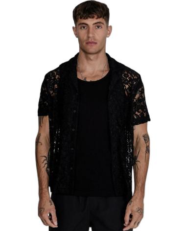 SIKSILK CAMISA BORDADO LACE RESORT NEGRO