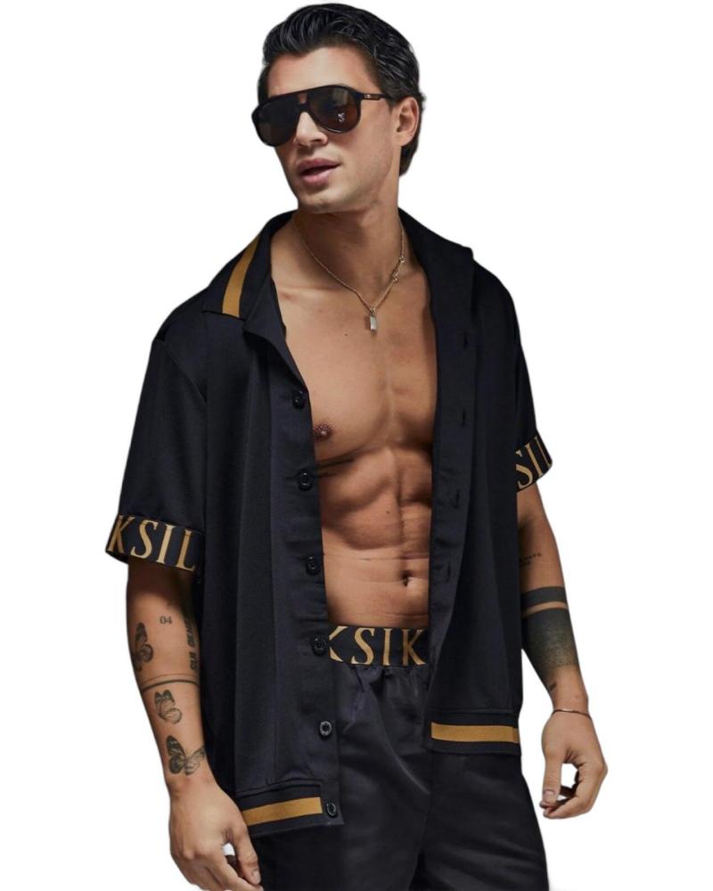 SIKSILK CAMISA DYNAMIC BOWLING NEGRO