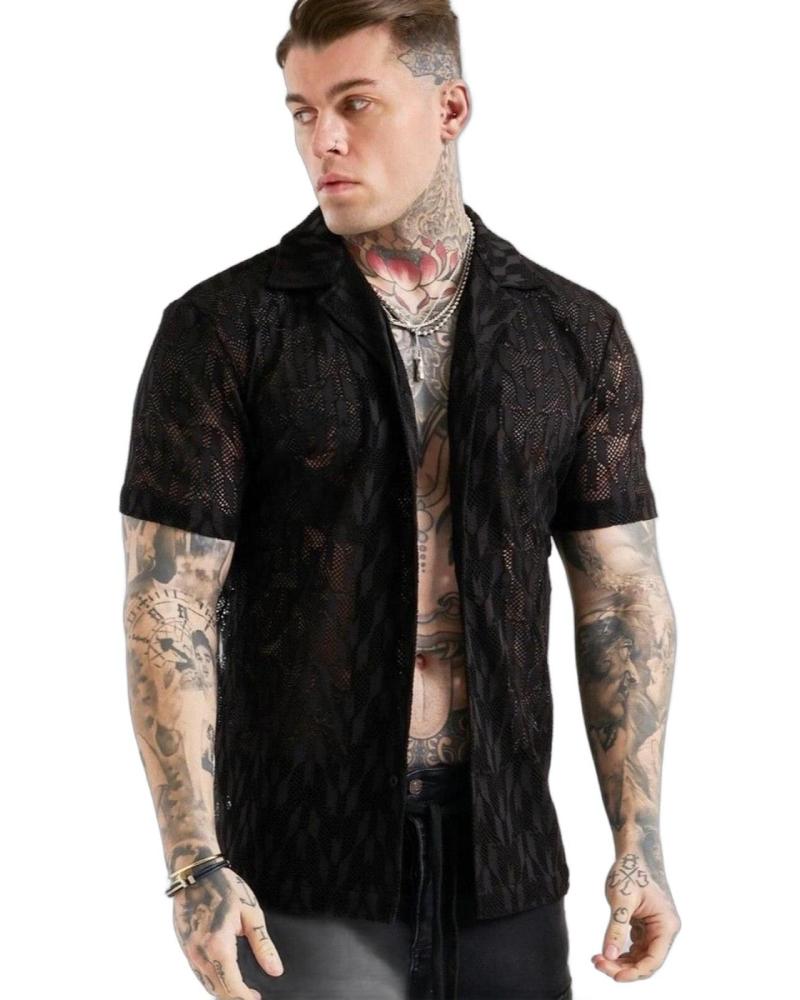 SIKSILK CAMISA X MESSI KNIT NEGRO