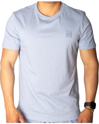 ANTONY MORATO CAMISETA AZUL SKY ALGODON CON LOGO METALICO AZUL