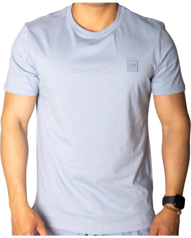 ANTONY MORATO CAMISETA AZUL SKY ALGODON CON LOGO METALICO AZUL ANTONY MORATO CAMISETA AZUL SKY ALGODON CON LOGO METALICO AZUL