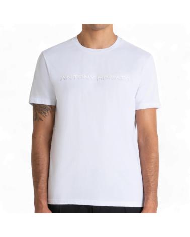 ANTONY MORATO CAMISETA BLANCA SLIM FIT CON LOGO RELIEVE