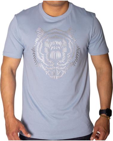 ANTONY MORATO CAMISETA DE ALGODON AZUL SKY CON ESTAMPADO LEON PLATA