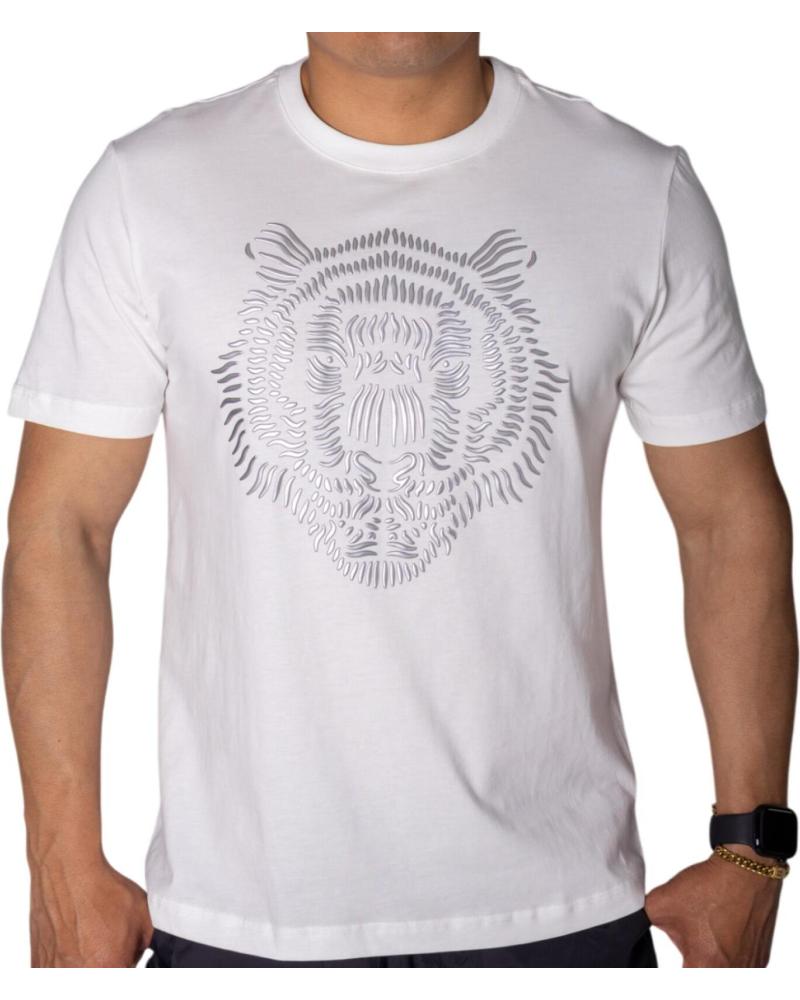 ANTONY MORATO CAMISETA DE ALGODON BLANCO CON ESTAMPADO LEON PLATA