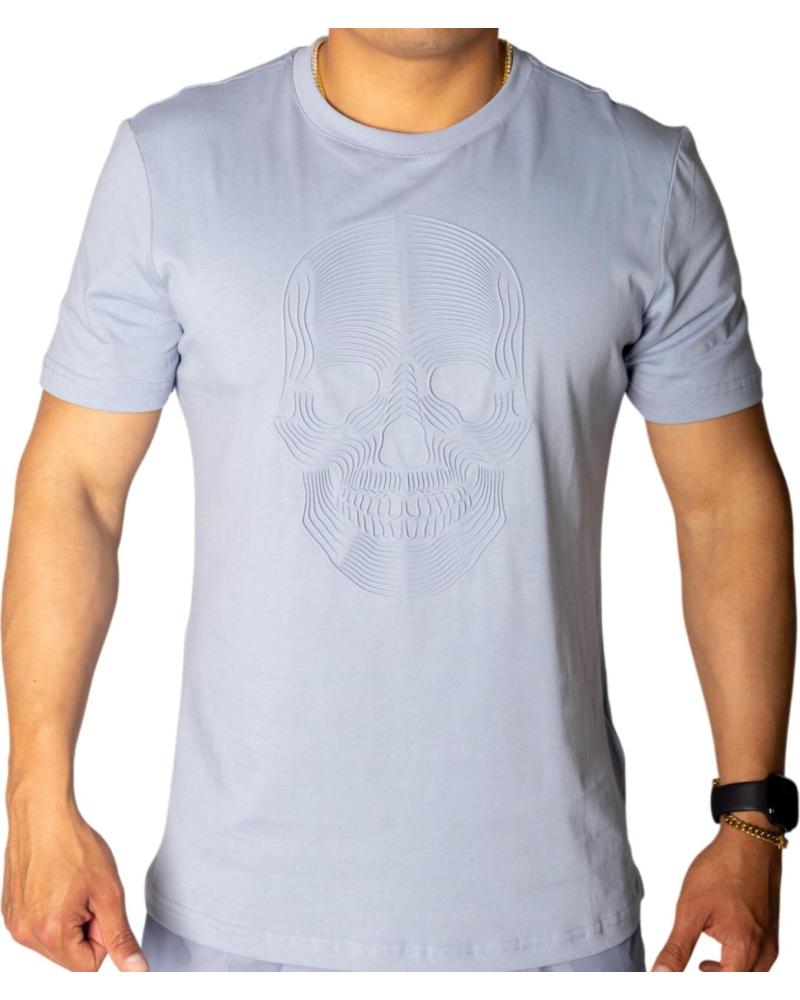 ANTONY MORATO CAMISETA DE ALGODON ESTAMPADO CALAVERA AZUL SKY