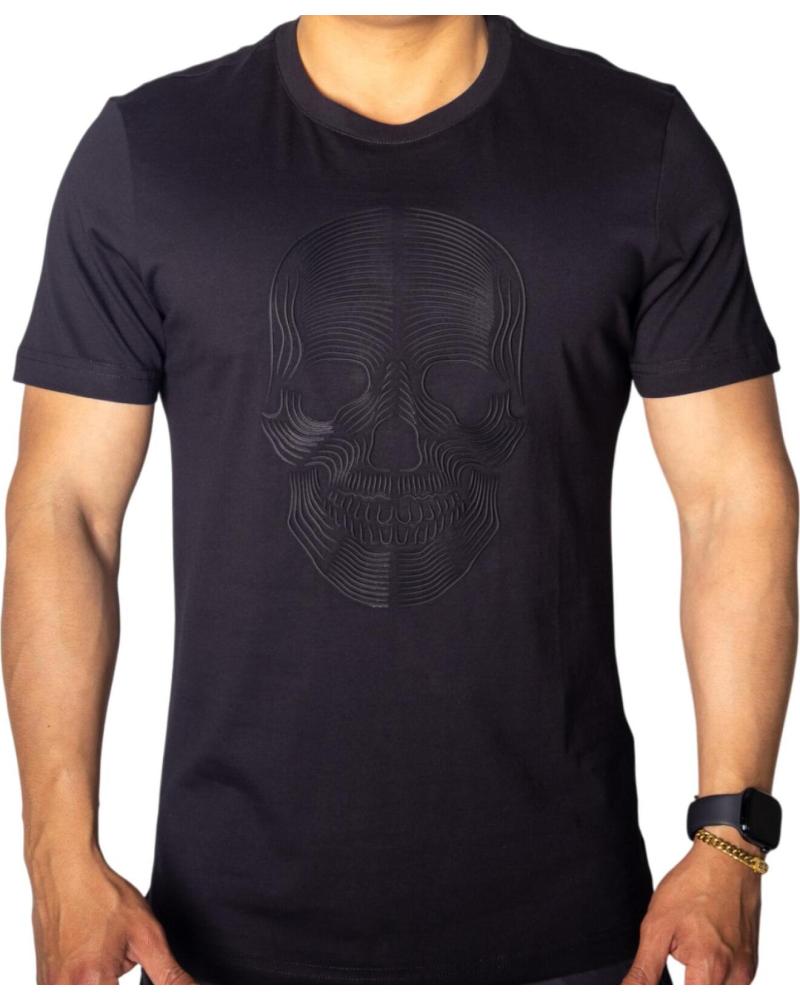 T-SHIRT ANTONY MORATO EN COTON IMPRIMÉ CRÂNE NOIR