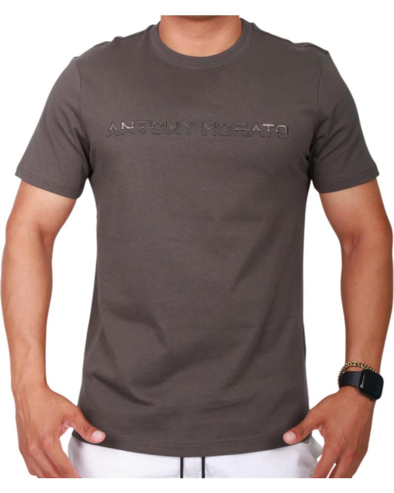 ANTONY MORATO GREEN LAMINATED LOGO T-SHIRT