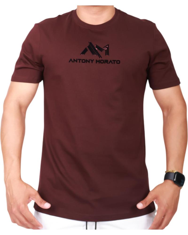 ANTONY MORATO CAMISETA LOGO NEW 3D PUNTO DE ALGODON HOMBRE BURDEOS