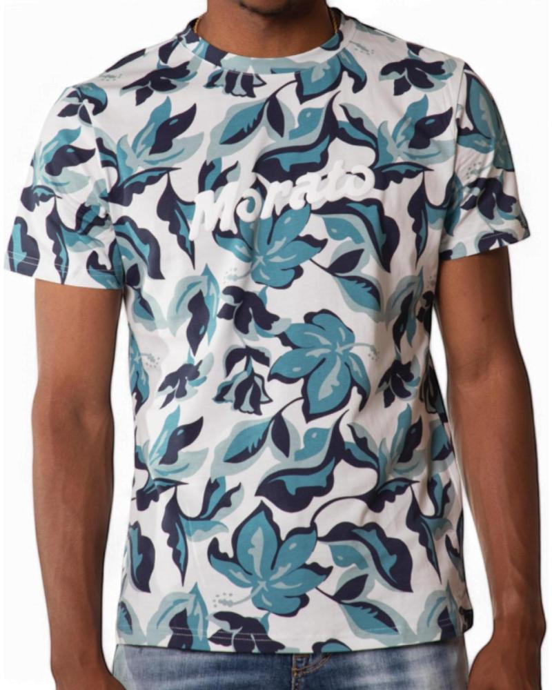 T-SHIRT ANTONY MORATO EN PUR COTON À IMPRIMÉ FLORAL BLANC