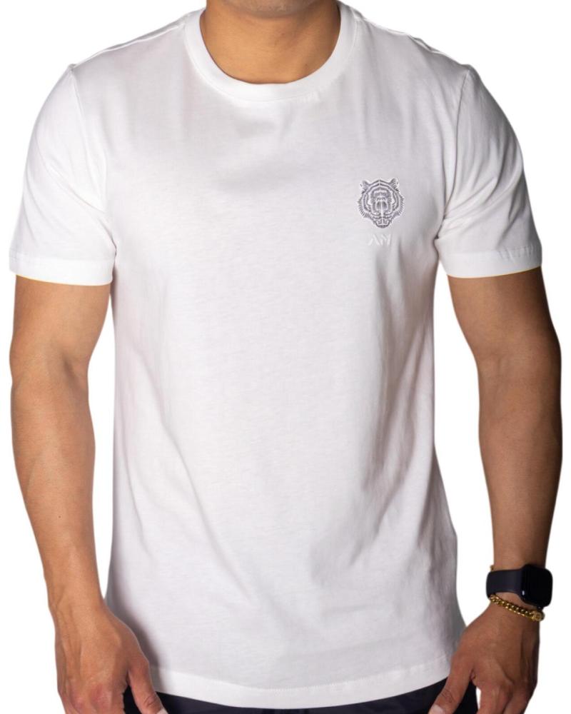 T-SHIRT REGULAR ANTONY MORATO EN COTON BLANC AVEC ÉCUSSON