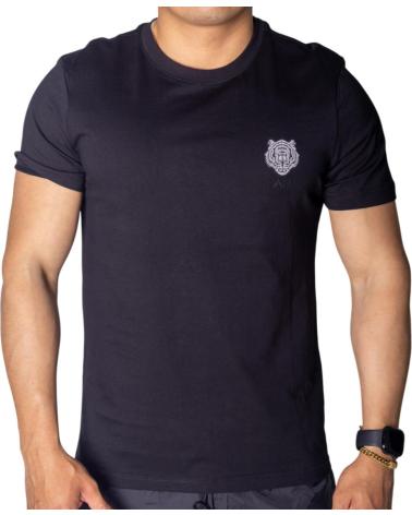 T-SHIRT REGULAR ANTONY MORATO EN COTON NOIR AVEC ÉCUSSON