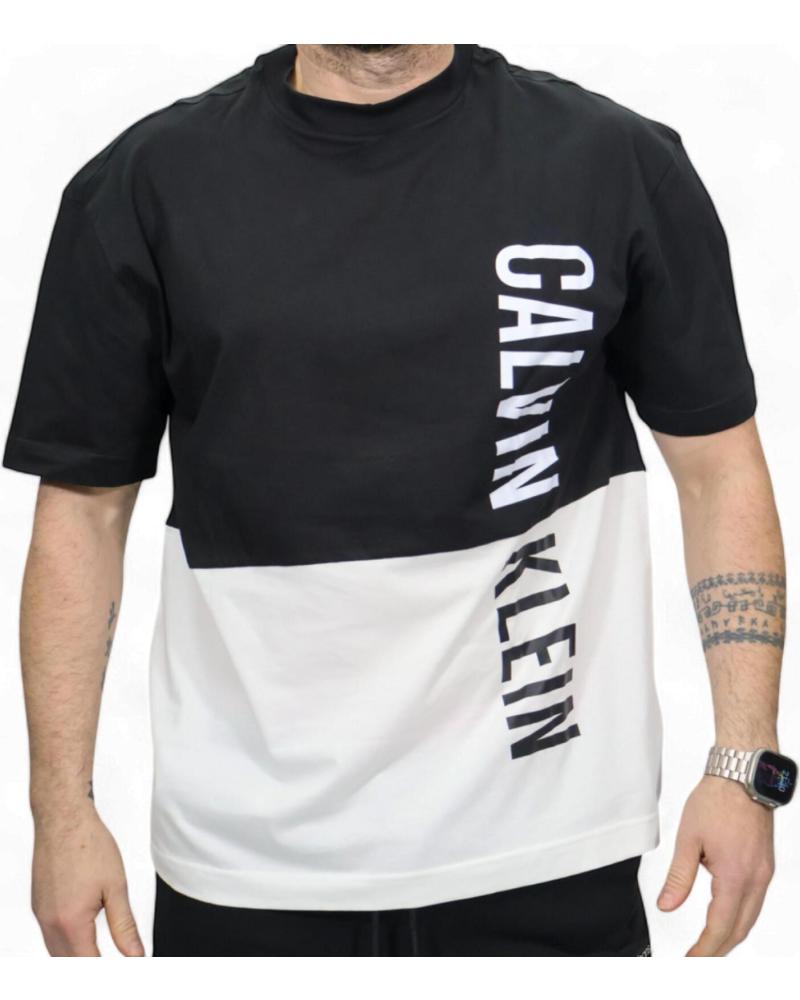 CALVIN KLEIN T-SHIRT BICOLOR SCHWARZ