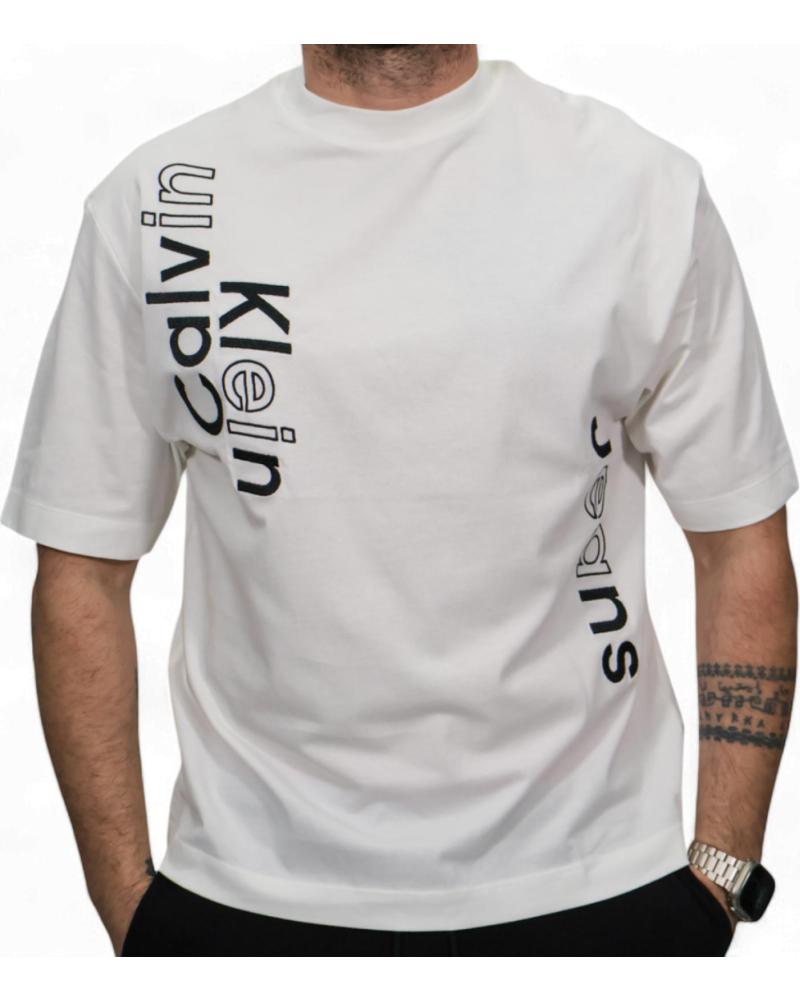 CALVIN KLEIN T-SHIRT GRAFIKBLOCK WEISS