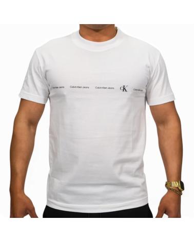 CALVIN KLEIN CAMISETA CON LOGO FRONTAL BLANCO
