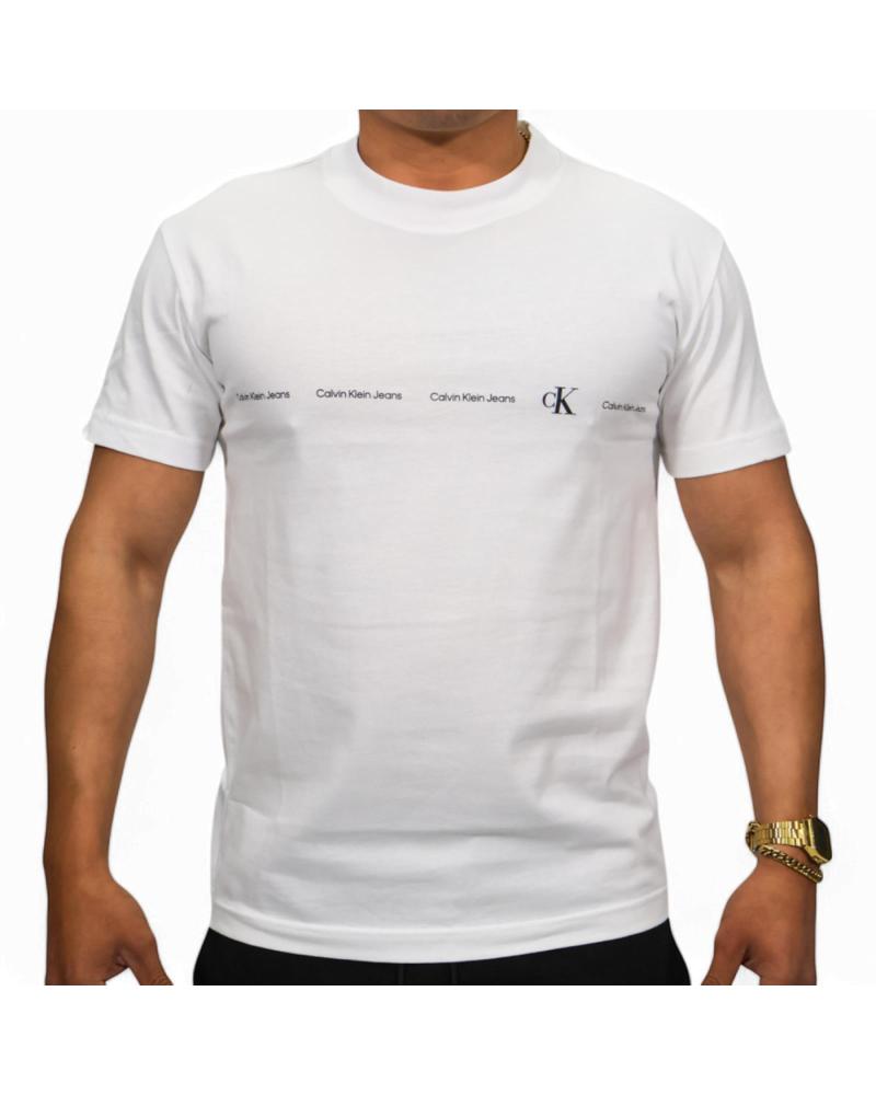 CALVIN KLEIN CAMISETA CON LOGO FRONTAL BLANCO