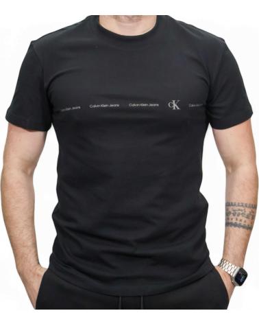 CALVIN KLEIN CAMISETA CON LOGO FRONTAL NEGRO