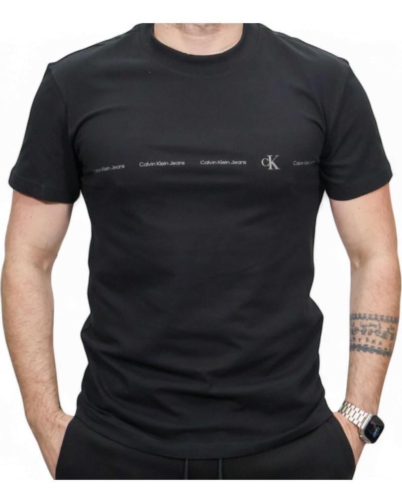 CALVIN KLEIN CAMISETA CON LOGO FRONTAL NEGRO CALVIN KLEIN CAMISETA CON LOGO FRONTAL NEGRO