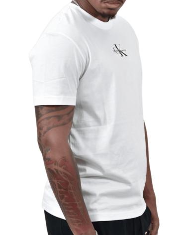 CALVIN KLEIN CAMISETA CON MONOGRAMA BLANCO CALVIN KLEIN CAMISETA CON MONOGRAMA BLANCO