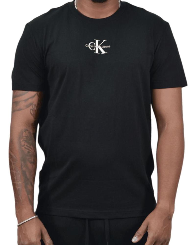 CALVIN KLEIN CAMISETA CON MONOGRAMA NEGRO CALVIN KLEIN CAMISETA CON MONOGRAMA NEGRO
