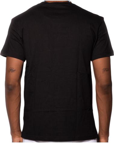 CALVIN KLEIN BAUMWOLL-T-SHIRT SCHWARZ MIT MONOGRAMM-LOGO