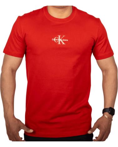 CALVIN KLEIN CAMISETA CALVIN KLEIN JEANS MONOLOGO BASIC ROJO