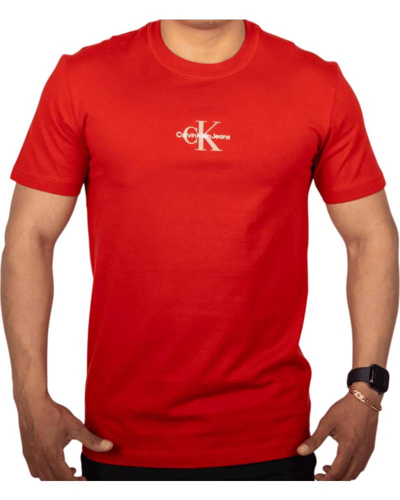 CALVIN KLEIN CAMISETA CALVIN KLEIN JEANS MONOLOGO BASIC ROJO