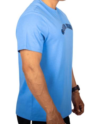 CALVIN KLEIN CAMISETA LOGO CURVO AZUL