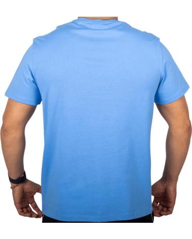 CALVIN KLEIN CAMISETA LOGO CURVO AZUL