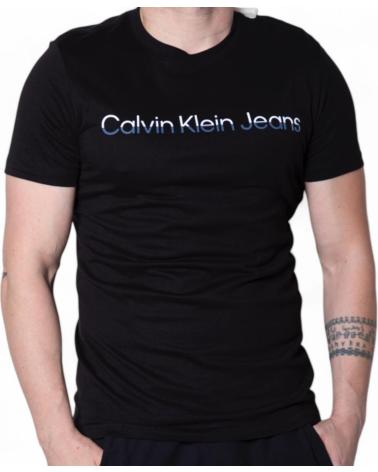 CALVIN KLEIN CAMISETA LOGO INSTITUTIONAL NEGRO