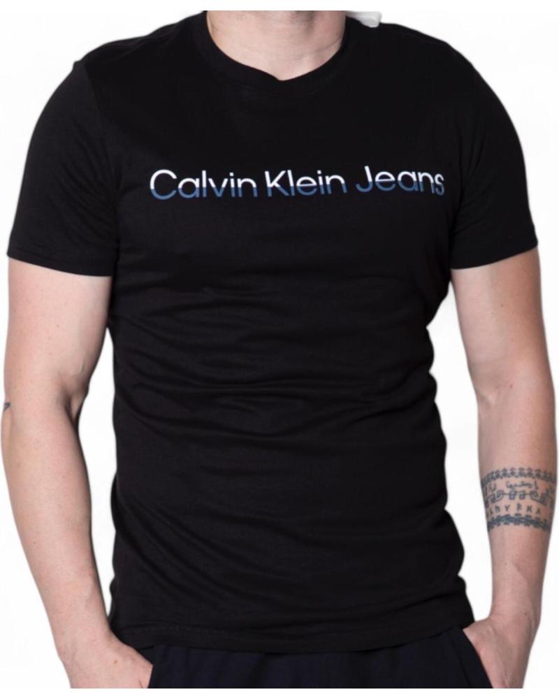 CALVIN KLEIN CAMISETA LOGO INSTITUTIONAL NEGRO