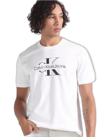 CALVIN KLEIN CAMISETA MONOGRMAAM BASIC FRONTAL BLANCO