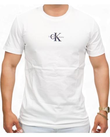 CALVIN KLEIN CAMISETA MONOLOGO BLANCO