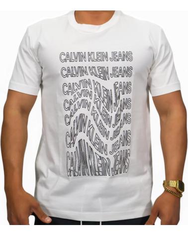 CALVIN KLEIN CAMISETA MULTILOGO 3D NEW BLANCO