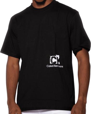 CALVIN KLEIN CAMISETA OVERSIZE CON LOGO PARTE TRASERA NEGRO