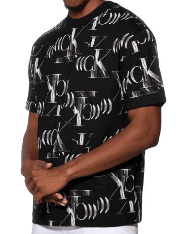 CALVIN KLEIN CAMISETA RELAXED CON LOGO ALL OVER NEGRO CALVIN KLEIN CAMISETA RELAXED CON LOGO ALL OVER NEGRO
