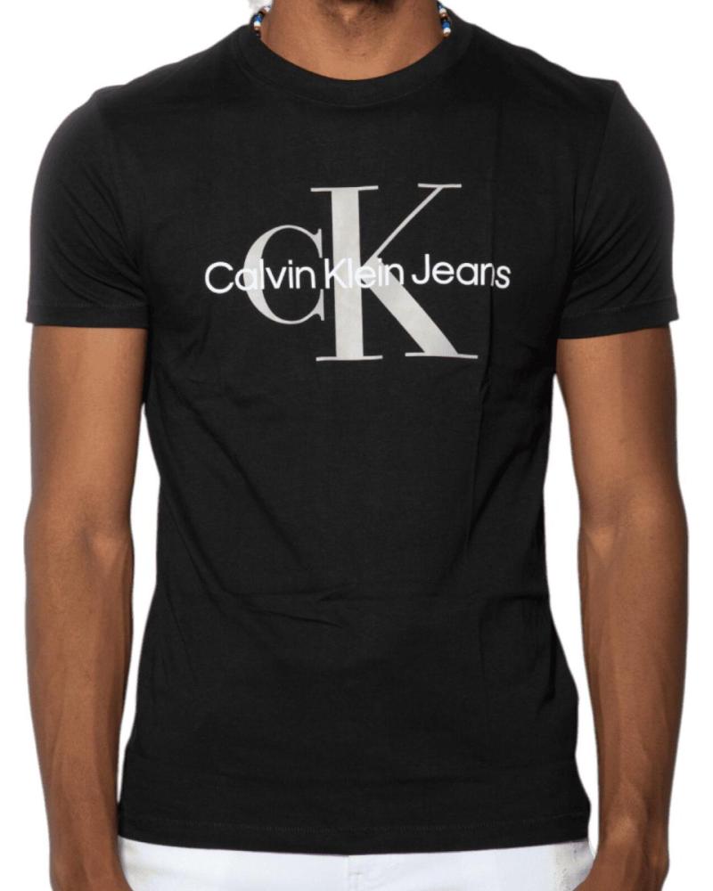 CALVIN KLEIN CAMISETA SLIM CON MONOGRAMA NEGRO CALVIN KLEIN CAMISETA SLIM CON MONOGRAMA NEGRO